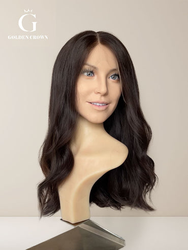 Elara 100% Human Hairline Topper