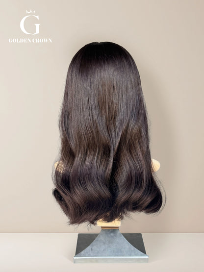 Elara Skin Lace Top Base 100% Human Hair Wigs