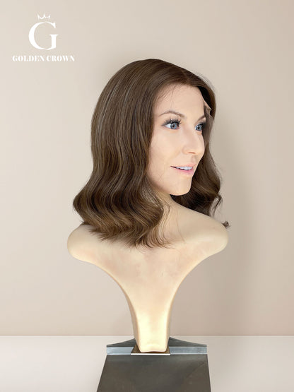 Ezra Lace Top Base 100% Human Hair Wigs