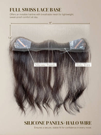 Elara 100% Human Hairline Topper