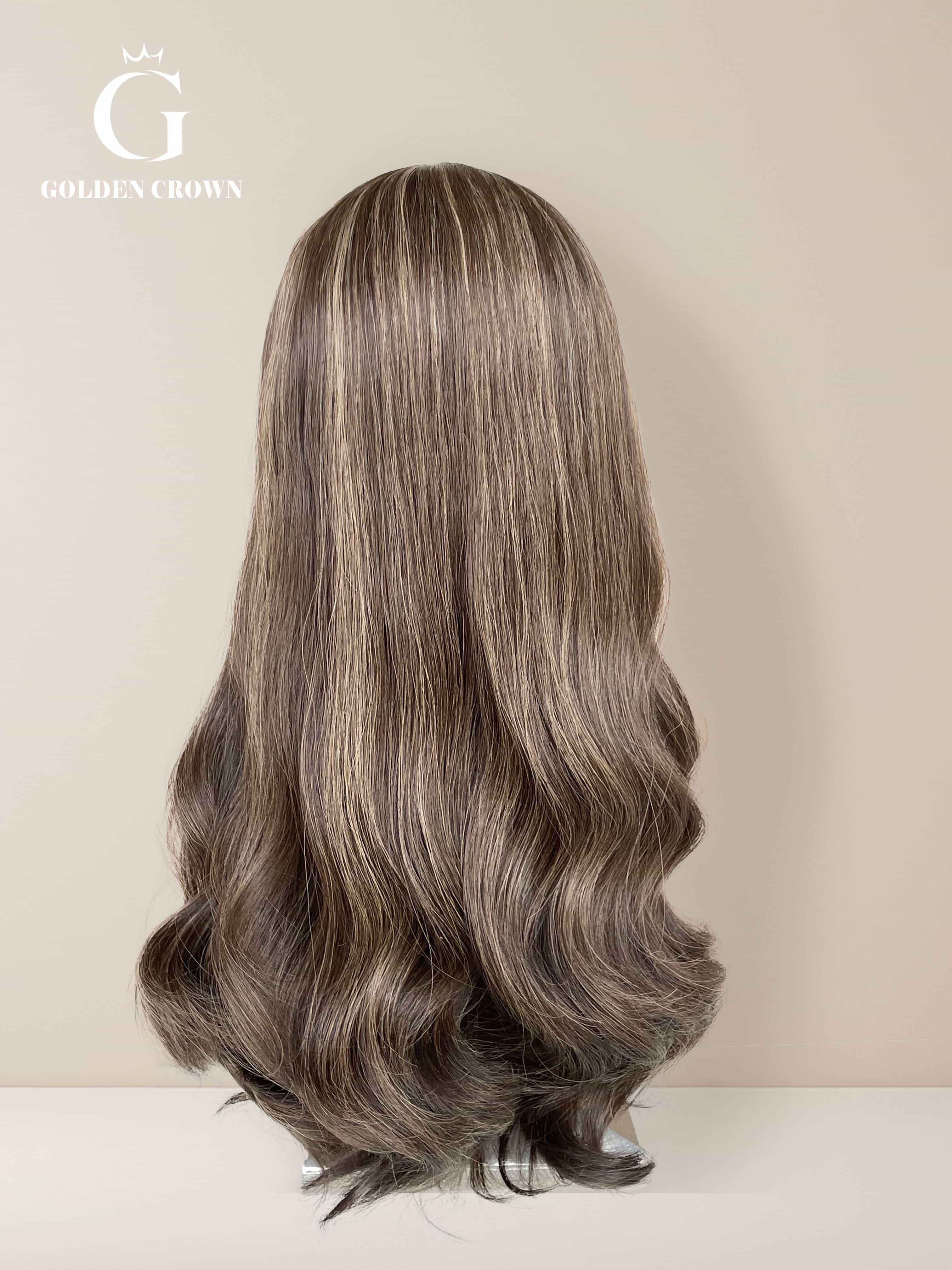 Liora Silk Top Base 100 Human Hair Back View GoldenCrownWigs