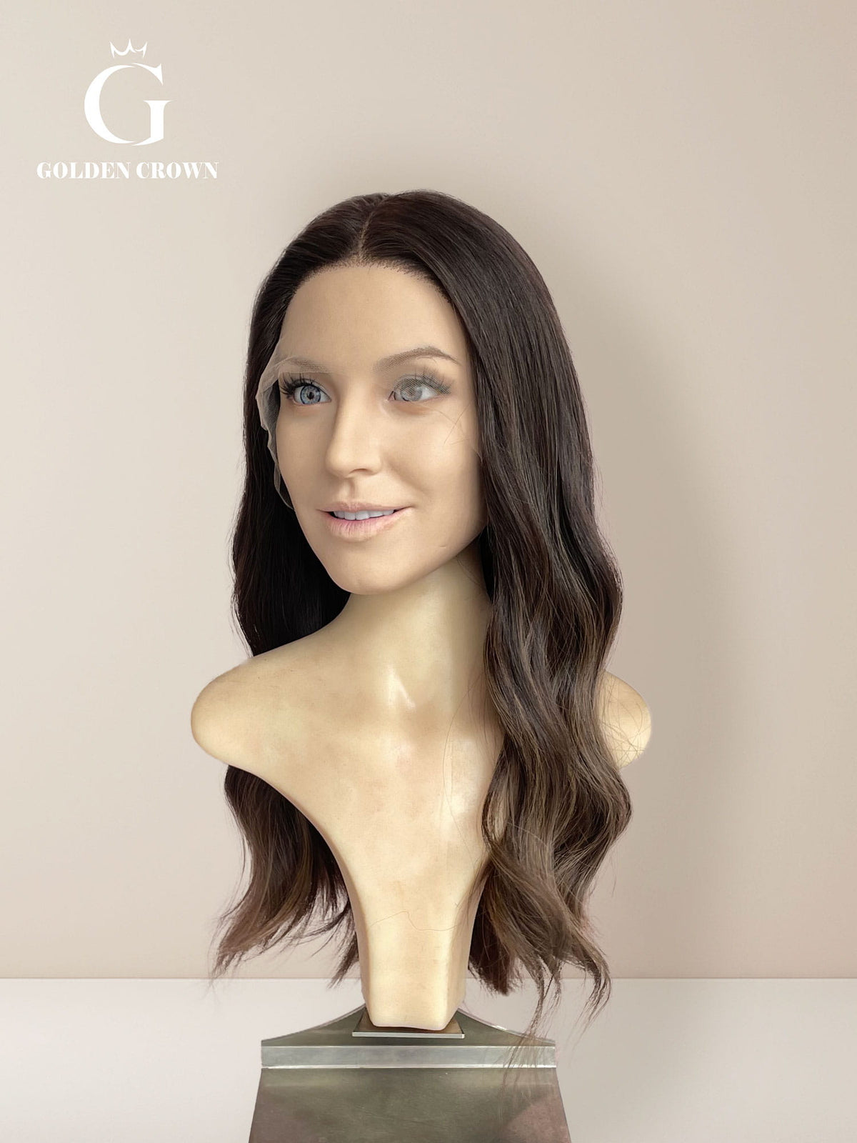 Lydia 22" Lace Top Base 100% Human Hair Wigs (Slight Layer)