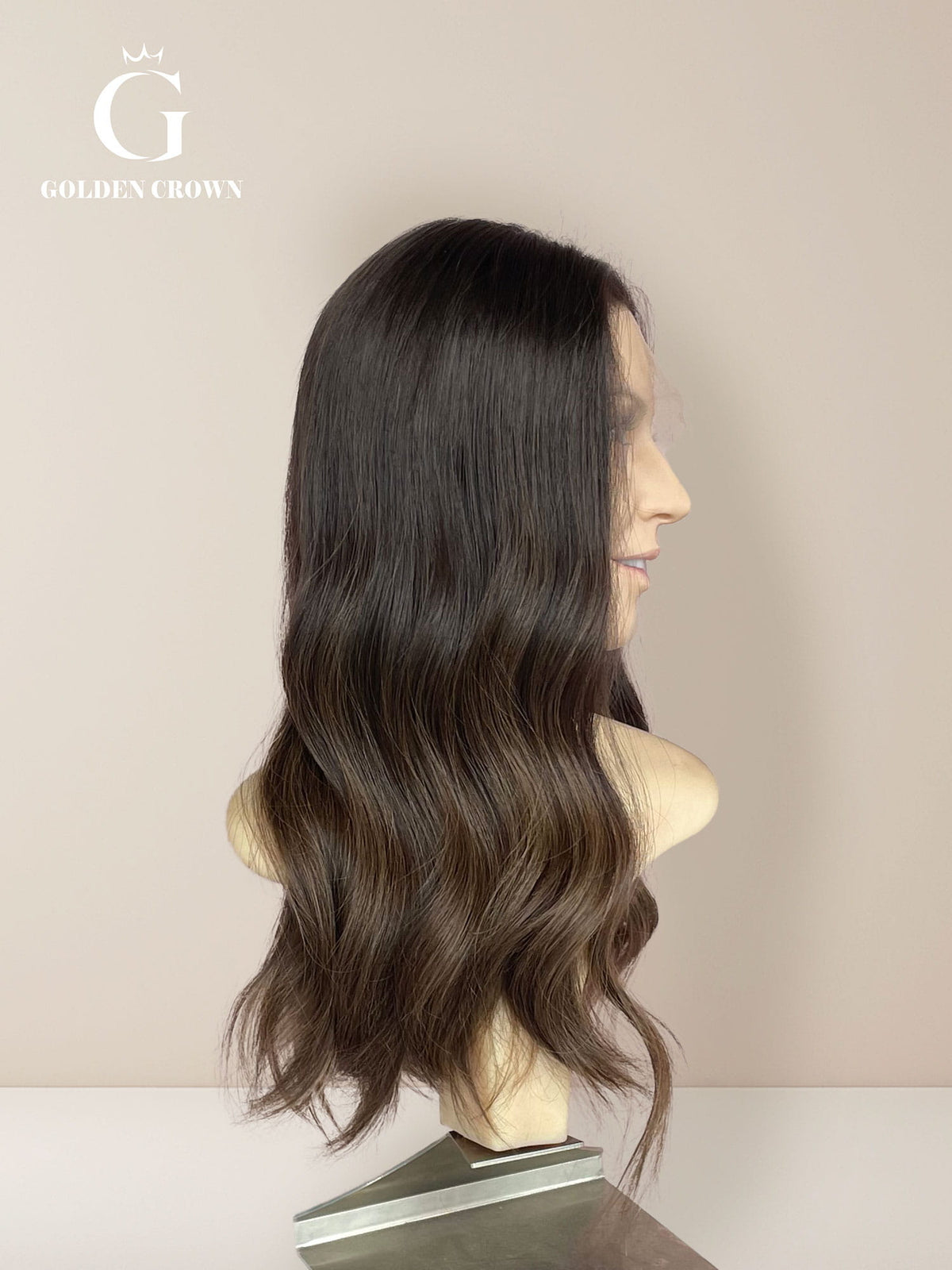 Lydia 22" Lace Top Base 100% Human Hair Wigs (Slight Layer)