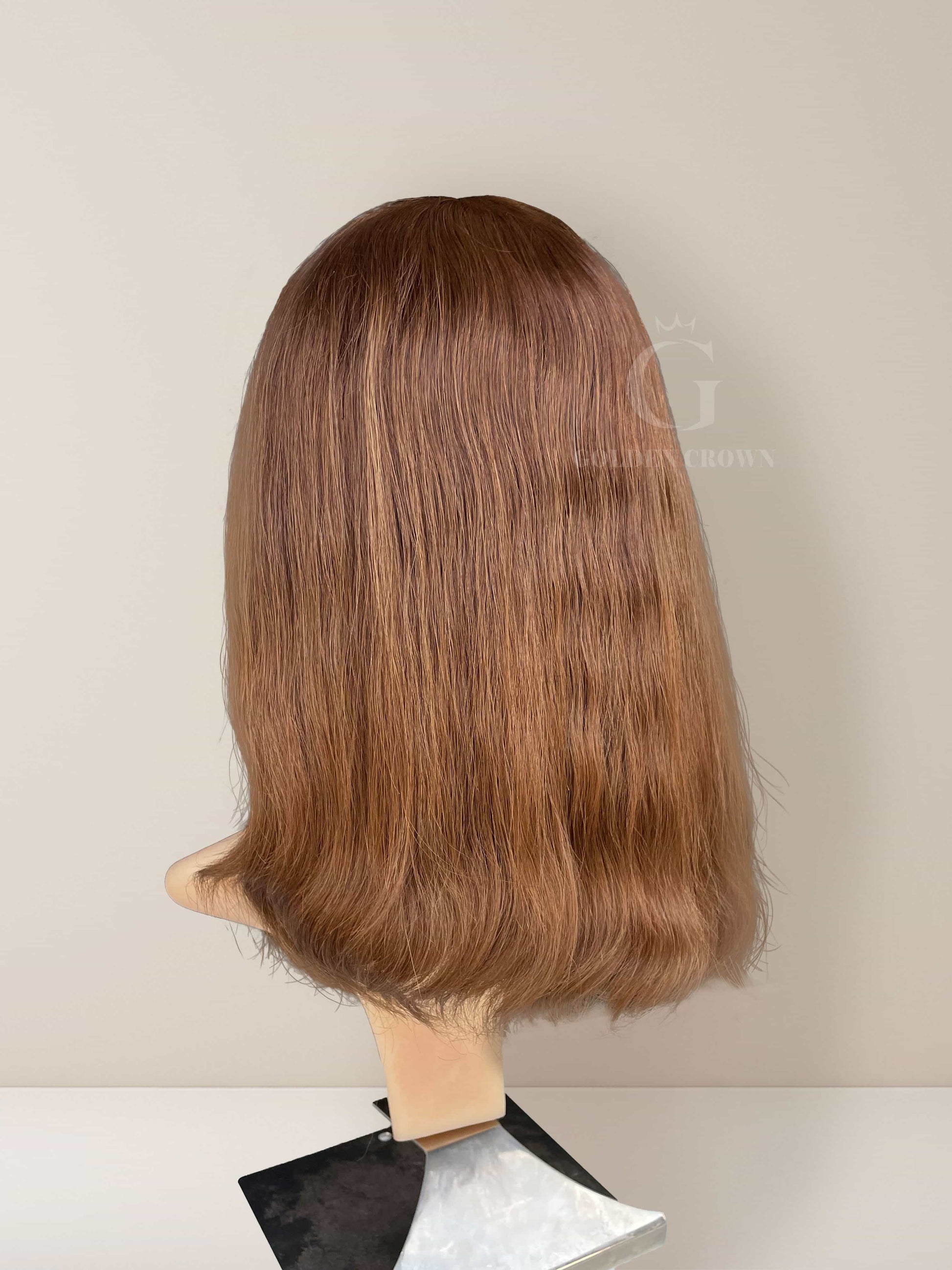 Maren Medical Lace Top Base 100 Human Hair Wigs Back View GoldenCrownWigs.com
