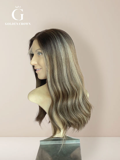 Paula Lace Top Base 100% Human Hair Wigs (Slight Layer)