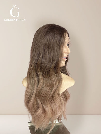 Vanessa Lace Top Base 100% Human Hair Wigs (Slight Layer)