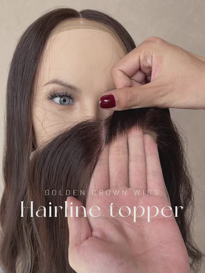 Elara 100% Human Hairline Topper