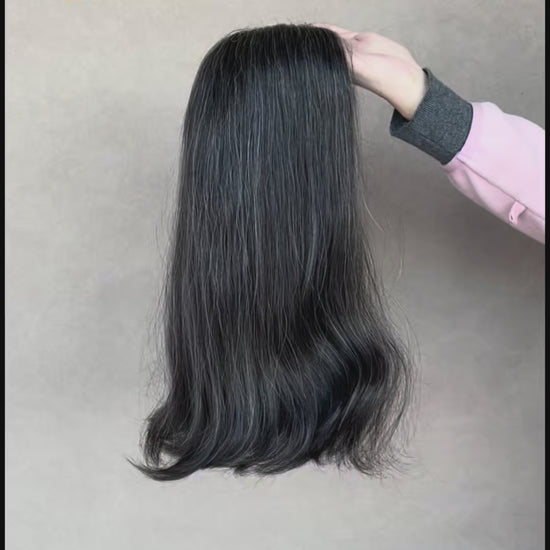 Ophelia Lace Top Base 100% Human Hair Wigs Showcase GoldenCrownWigs.com