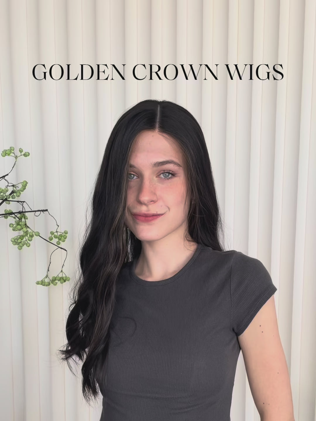 Seraphina Lace Top Base 100% Human Hair Wigs Model Showcase GoldenCrownWigs.com