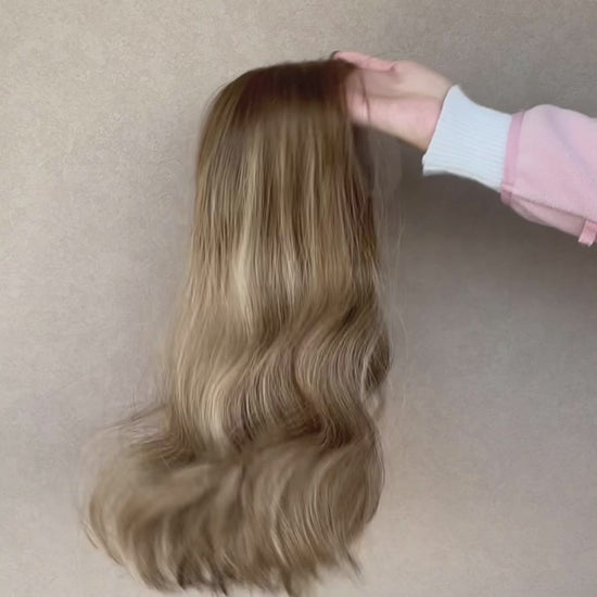 Olivia Lace Top Base 100% Human Hair Wigs Showcase GoldenCrownWigs.com
