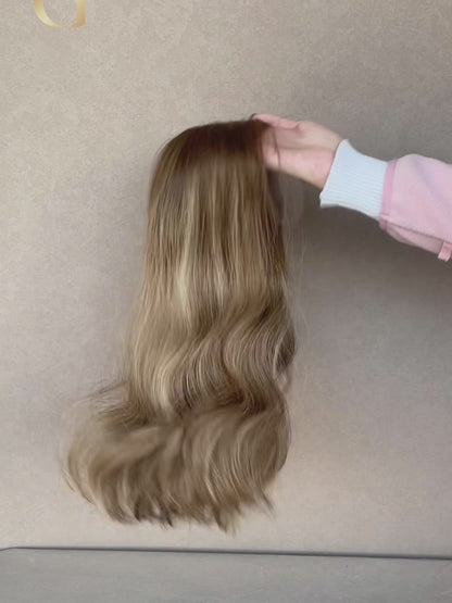 Olivia Lace Top Base 100% Human Hair Wigs Showcase GoldenCrownWigs.com
