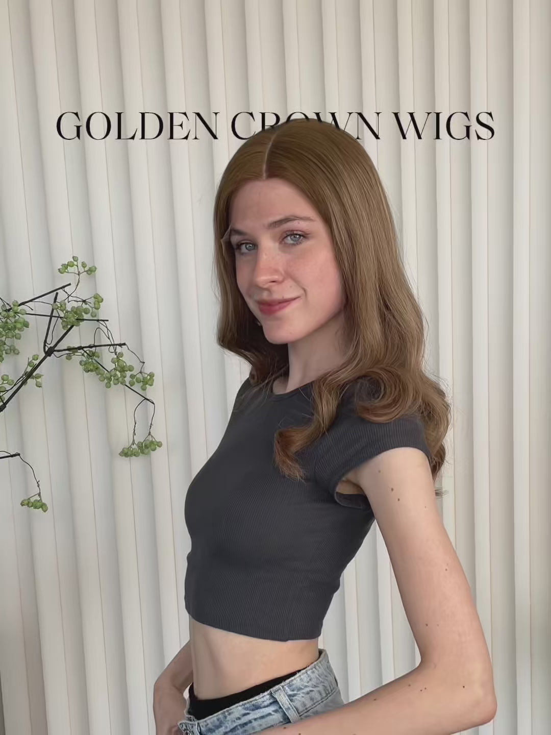Sophie Lace Top Base 100% Human Hair Wigs Model Showcase GoldenCrownWigs.com