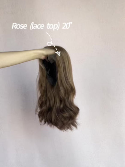 Rose Lace Top Base 100% Human Hair Wigs