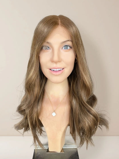 Sophie Lace Top Base 100% Human Hair Wigs Front View GoldenCrownWigs.com